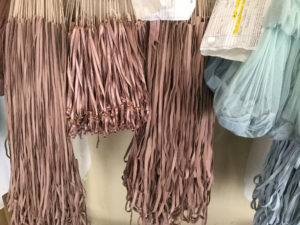 dark tan lingerie bra straps fabric dyeing